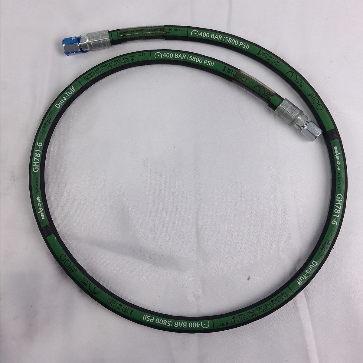Eaton Aeroquip Dura-Tuff GH781-6 Hydraulic Hose 55" x 5/8" Female JIC 5800 PSI