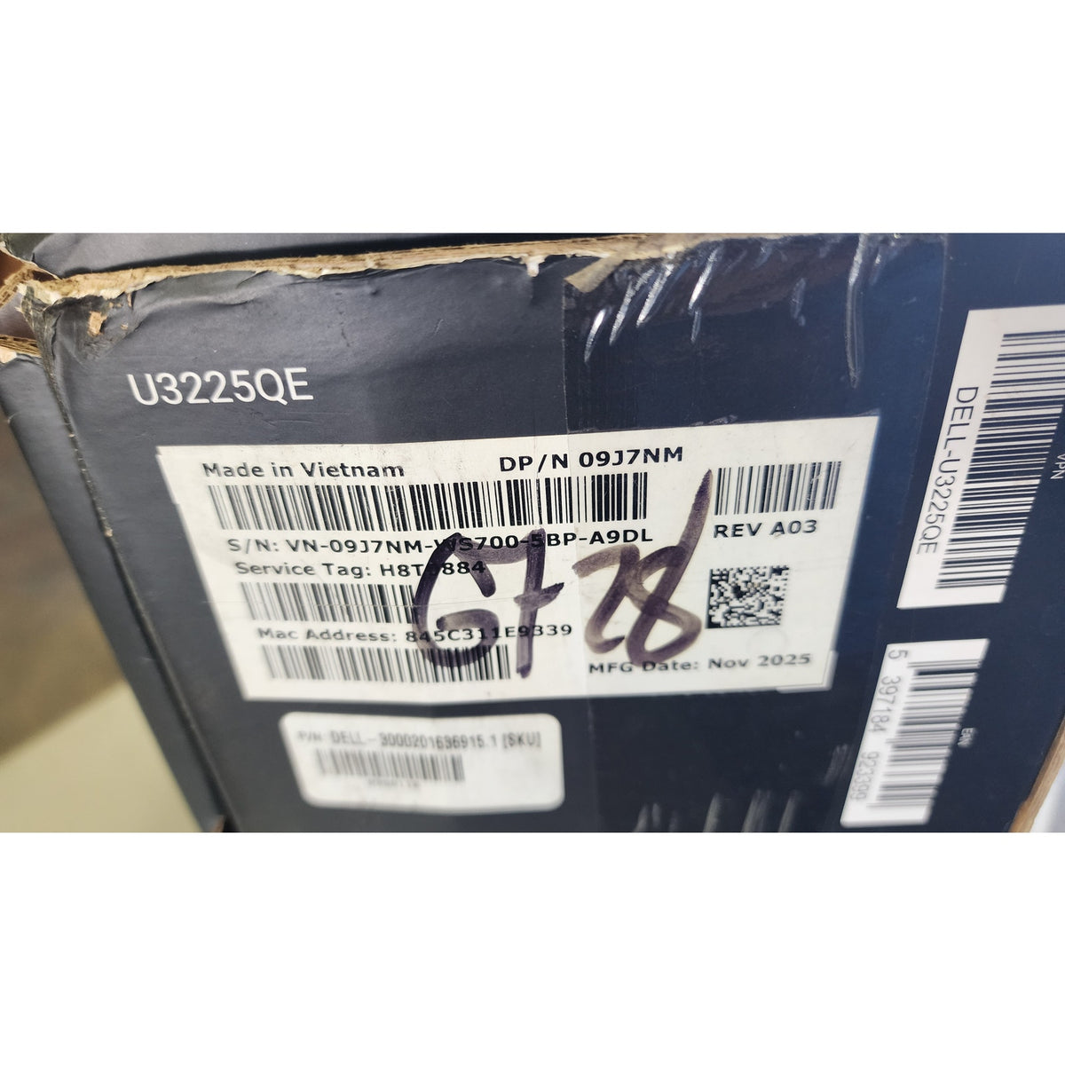 Dell UltraSharp 32" 4K Thunderbolt Hub Monitor U3225QE - 120Hz IPS Black Display
