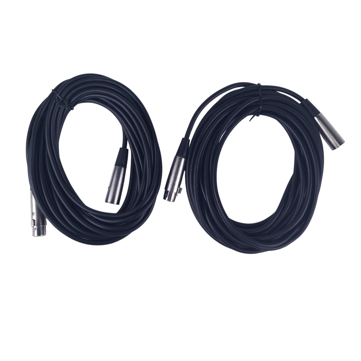 2X Seismic Audio 25' DMX Cable 3-Pin XLR Male Female Stage Lighting Wire SADMX25