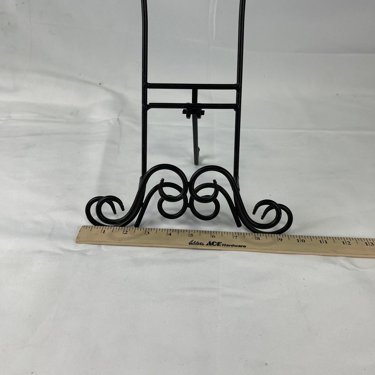 Wrought Iron Book Holder Rack Easel Bible Cookbook Art Display Black Metal