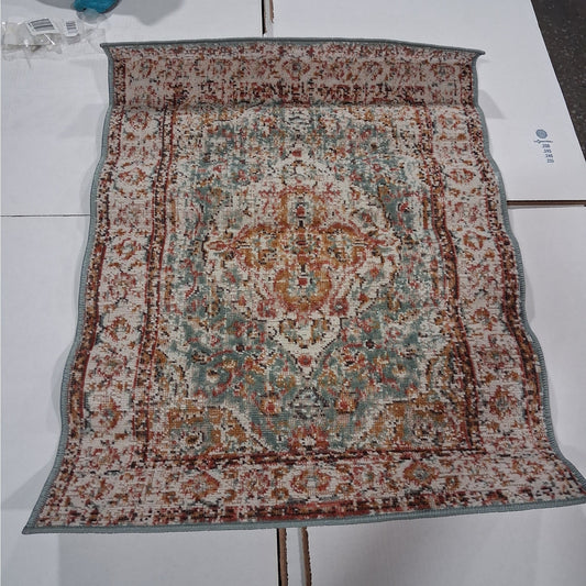 26" x 36" Rectangular Area Rug, Eternal ETE-3 Sea Mist Ivory
