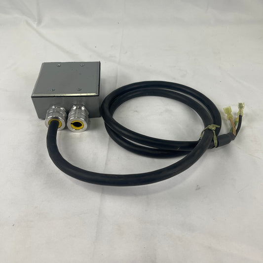 Metal Enclosure Junction Box Dual Cable Gland w/ Wiring Harness Leads