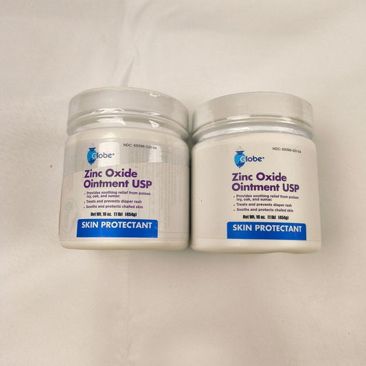Globe Pharmaceuticals NR017 Diaper Rash Ointment Baby Care 2-Pack Lot