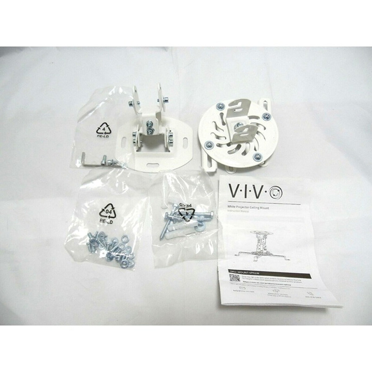 VIVO Universal Adjustable Ceiling Projector Mount Extending Arms MOUNT-VP01W
