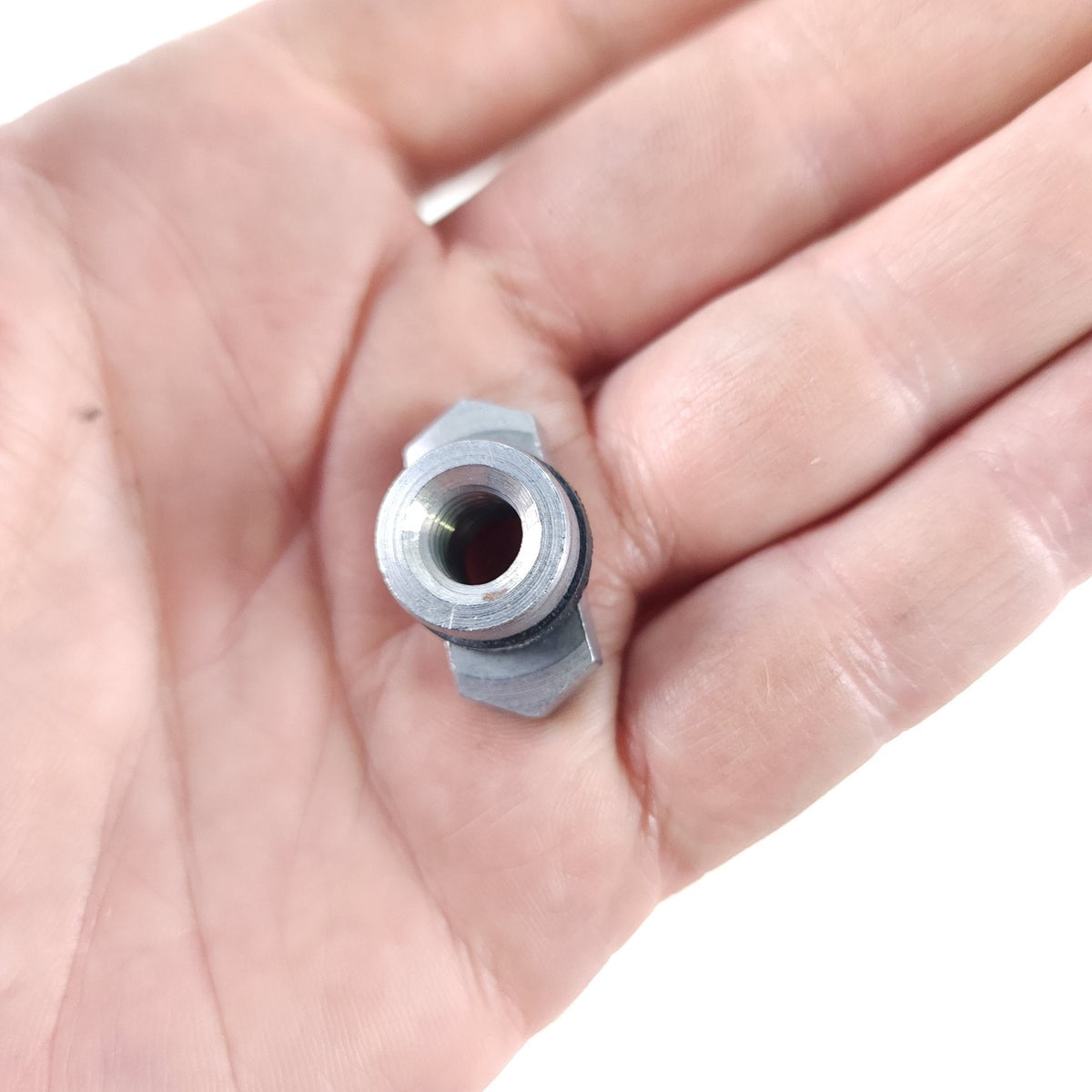 CNC Aluminum Hex Flange Sealing Nuts with O-Ring Seal Lot of 15 Machined