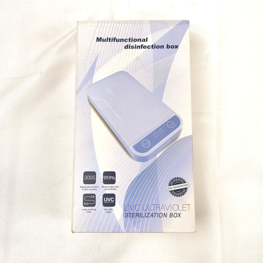 UV-C Phone Cleaner and Portable Electronics Storage Case - New