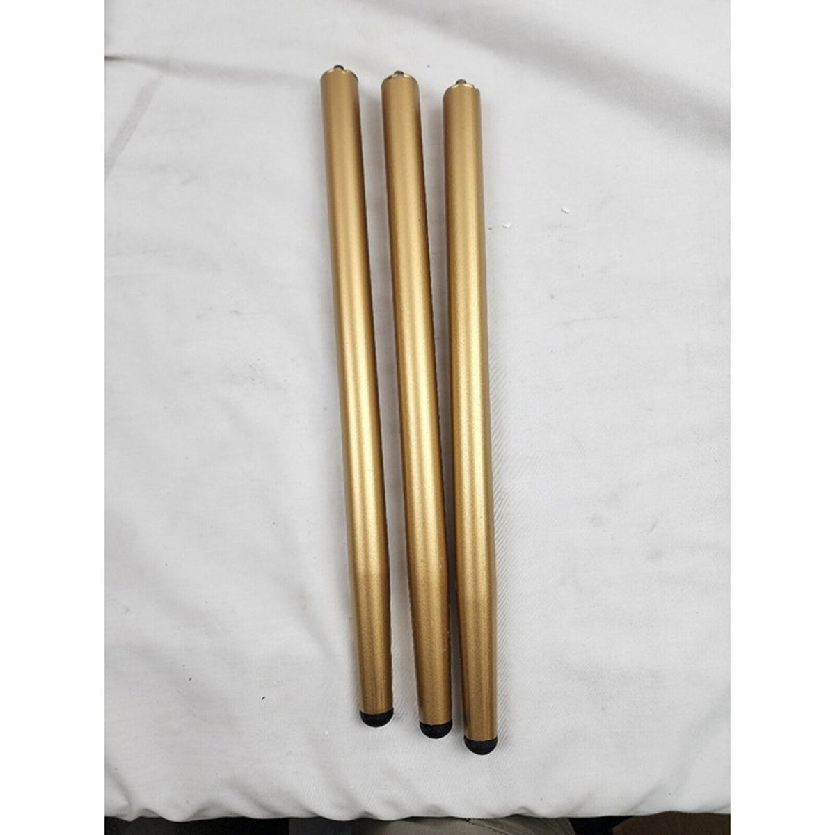 3 Gold Table Legs Tripod Stool 16" Screw On