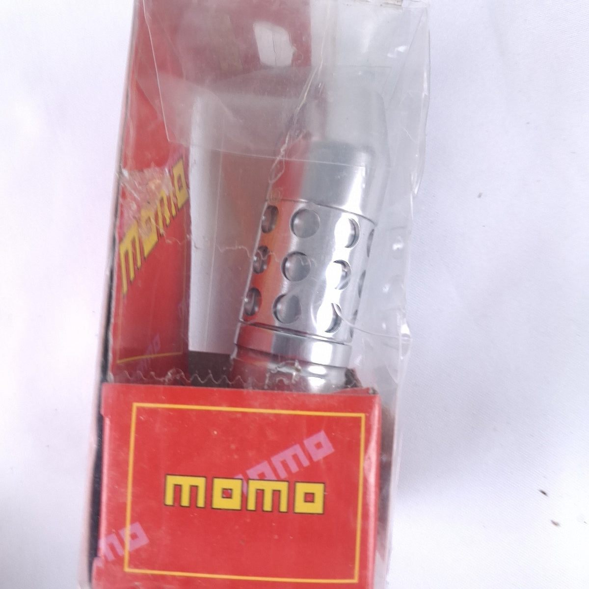 MOMO Aluminum Silver Perforated Universal Manual Car Gear Shift Knob