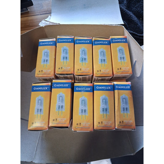 (2-Pack) Omnilux 230V 1000W GX-6.35 3200K Halogen Stage Light Bulb