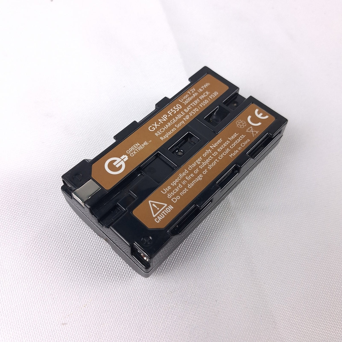 GREEN EXTREME GX-NP-F550 Li-ion Battery 7.2V 2600mAh Replaces Sony NP-F570