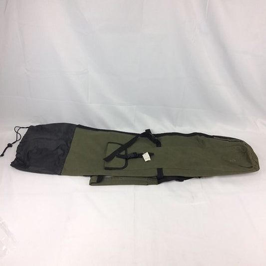 Olive Green Black Padded Fishing Rod Case 45" Long Pole Bag Carrier Strap