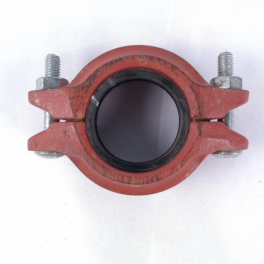 2" SPF C4 Anvil C-4 Grooved Rigid Coupling Fire Sprinkler Pipe Clamp Red UL FM