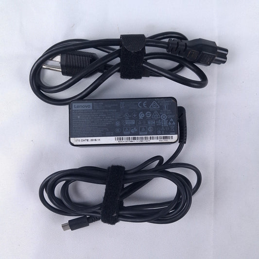 Lenovo 45W USB-C AC Adapter Charger ADLX45YLC3A SA10E75841 00HM663 ThinkPad