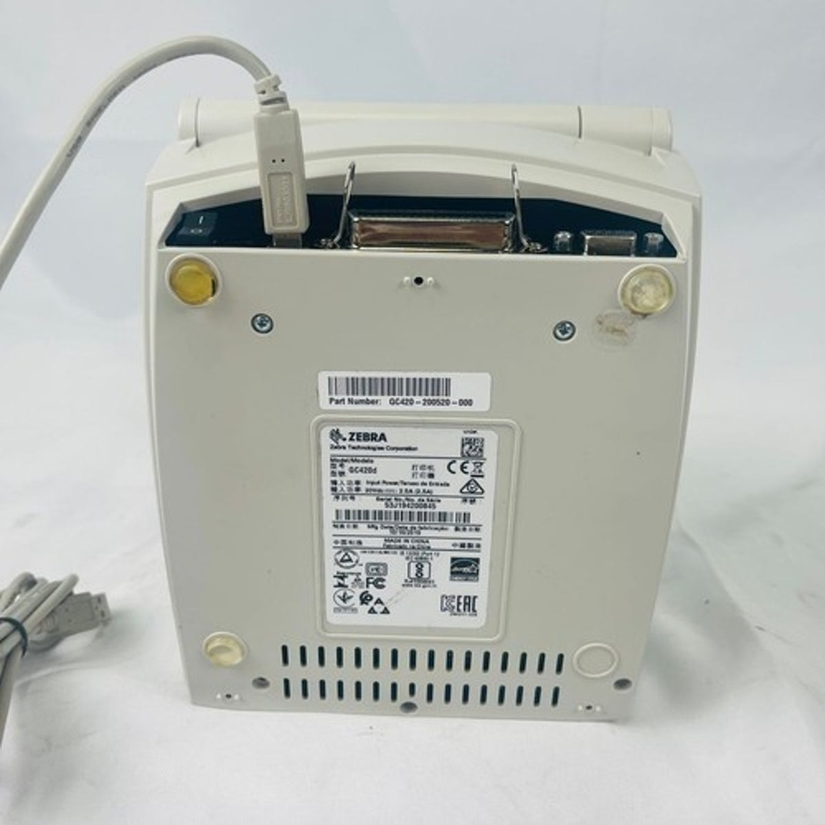 Zebra GC420d Direct Thermal Label Barcode Printer USB Shipping Labels