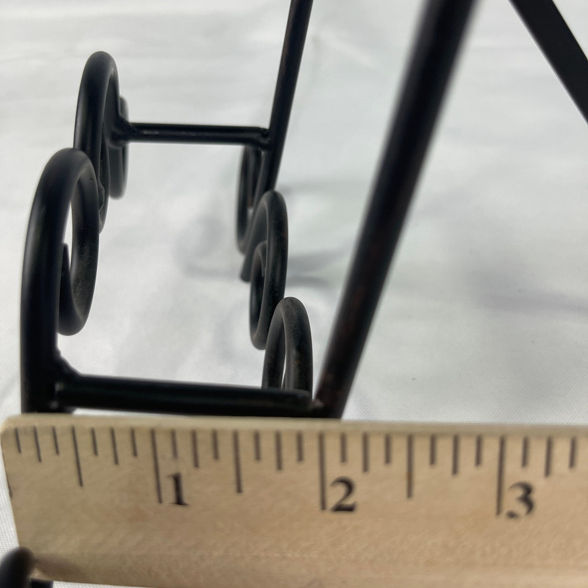Wrought Iron Book Holder Rack Easel Bible Cookbook Art Display Black Metal