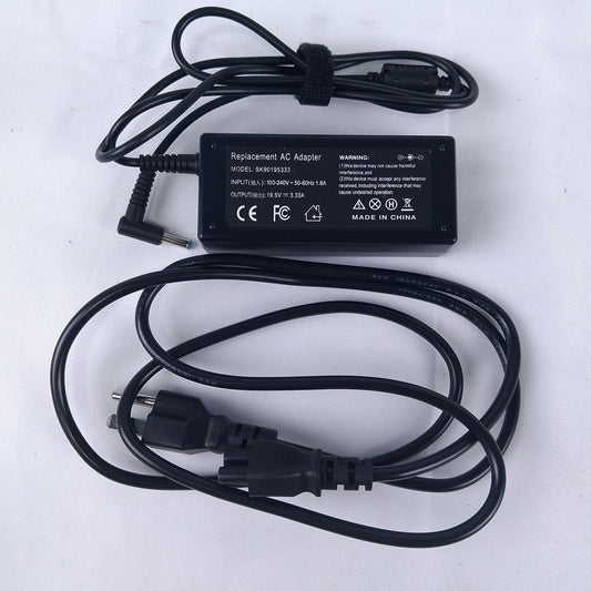 Replacement Laptop Charger 65W 19.5V 3.33A Blue Tip for HP SK90195333