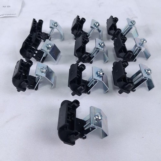 10pc HellermannTyton Edge Clip Cable Management Tie Mount 0-15mm Panel Mount