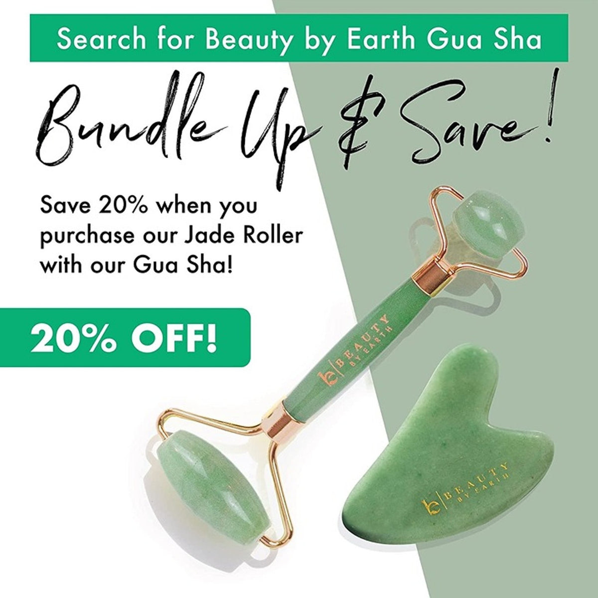Jade Roller for Face Aventurine Stone Anti-Squeak Facial Massager Skin Care Tool