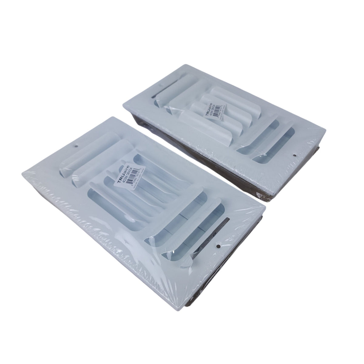 2-Pack TRUaire 403M White 8"x4" HVAC Air Register Grille Vent New 8x4 Inches