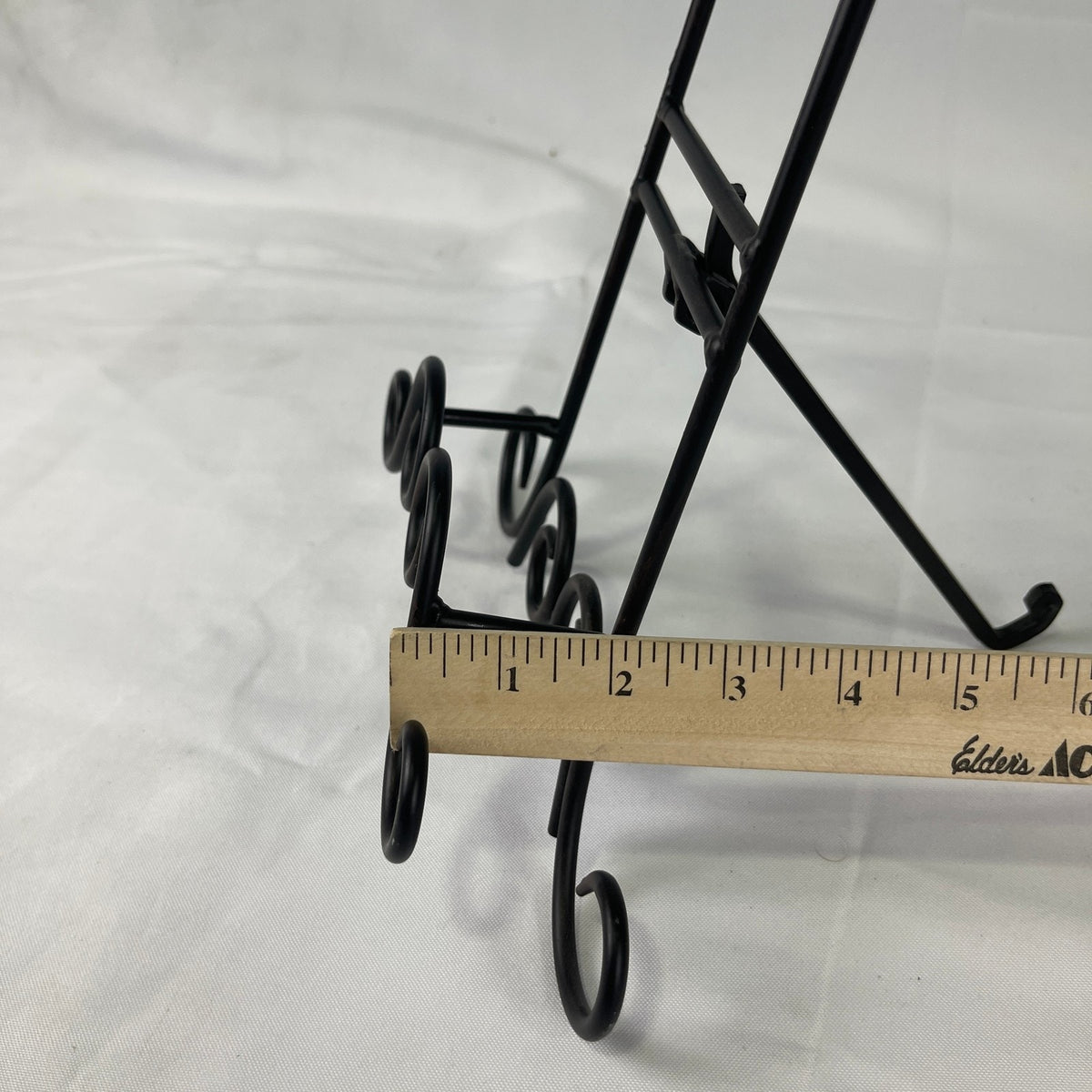 Wrought Iron Book Holder Rack Easel Bible Cookbook Art Display Black Metal