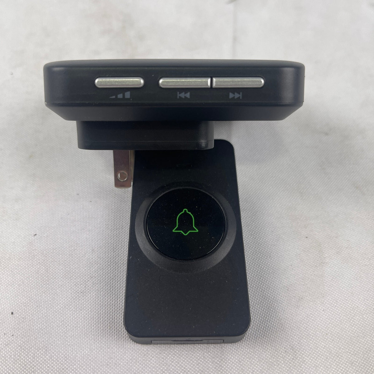 AVANTEK Model C Wireless Doorbell Chime Kit Plug-in Receiver Push Button Black