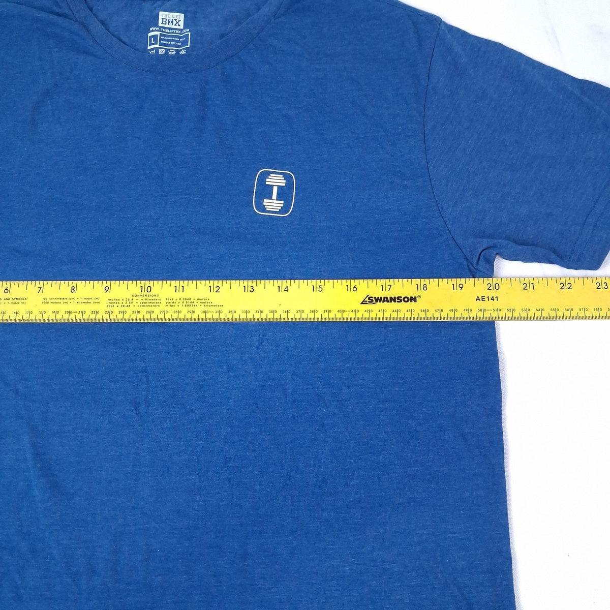 The Lift Box Plant The Seed Gym T-Shirt Blue L Fitness Workout Athletic Tee NWT