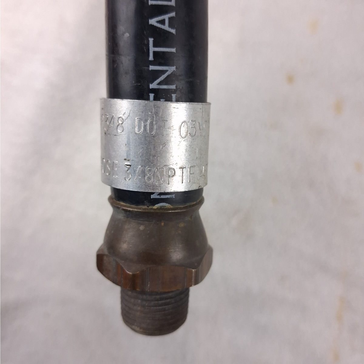 Continental 48" Air Brake Hose Assembly 3/8" M to 1/2" F - NPT SAE J1402 1/2" ID