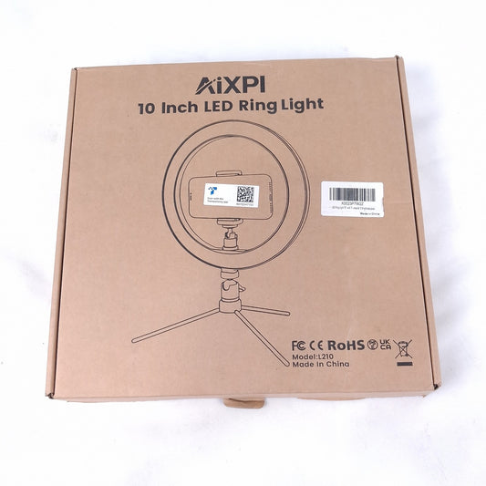 AIXPI 10" LED Ring Light Tripod Stand Phone Holder Dimmable Selfie L210 NEW