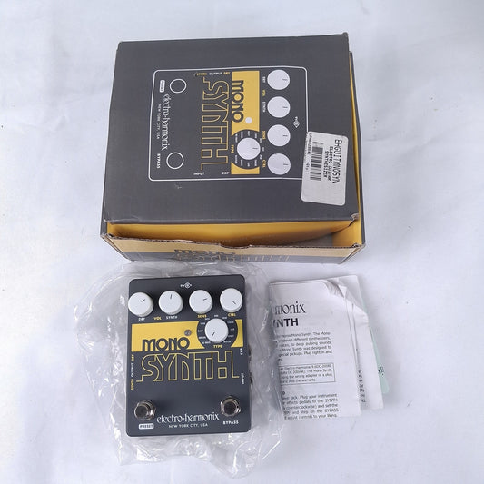 Electro-Harmonix Mono Synth Guitar Synthesizer Pedal EHGUITMOSYN NIB