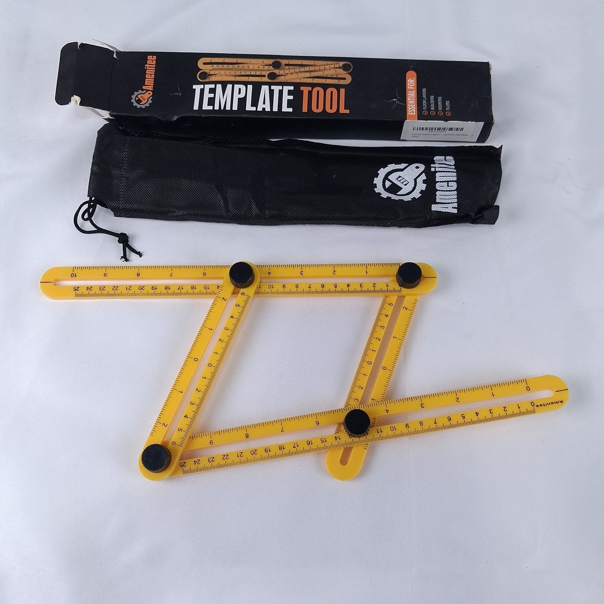 Amenitee Template Tool Multi-Angle Measuring Ruler Layout Builders Tilers