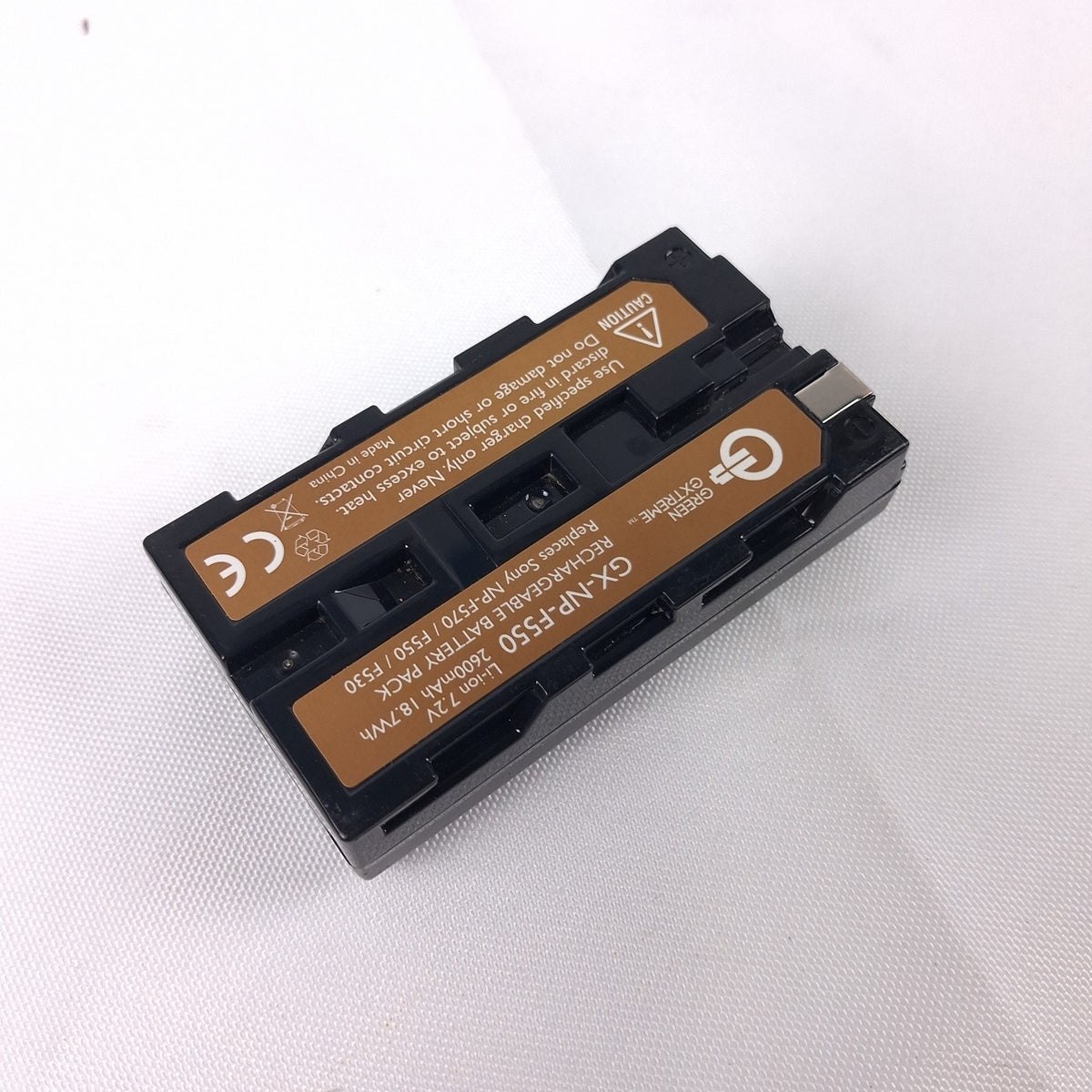 GREEN EXTREME GX-NP-F550 Li-ion Battery 7.2V 2600mAh Replaces Sony NP-F570