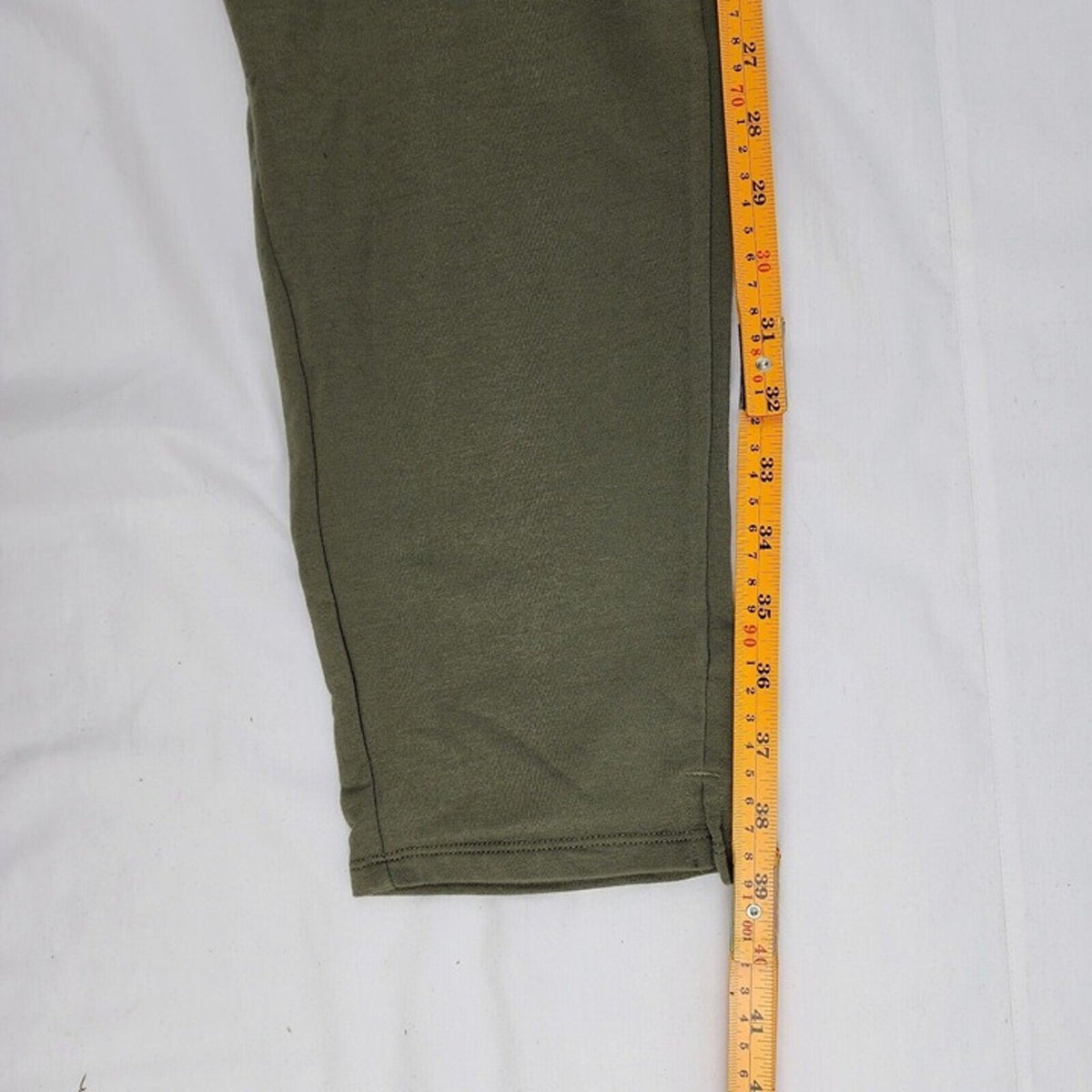 Women's Large (32-36" Waist) High-Rise French Terry Butter Wash Tapered Pants