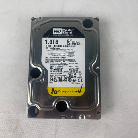 Western Digital WD1002FBYS 1TB 3.5" SATA 3Gbs 32MB Enterprise Internal HDD Drive