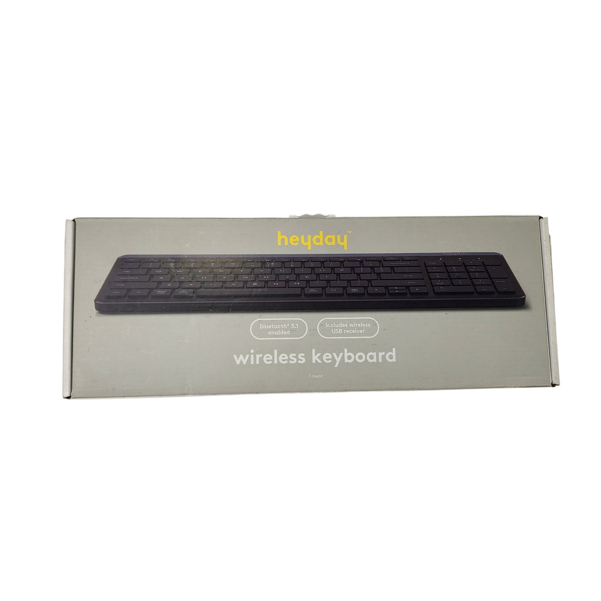 Heyday Bluetooth Wireless Keyboard Multi-Device USB Dongle Midnight Blue Quiet