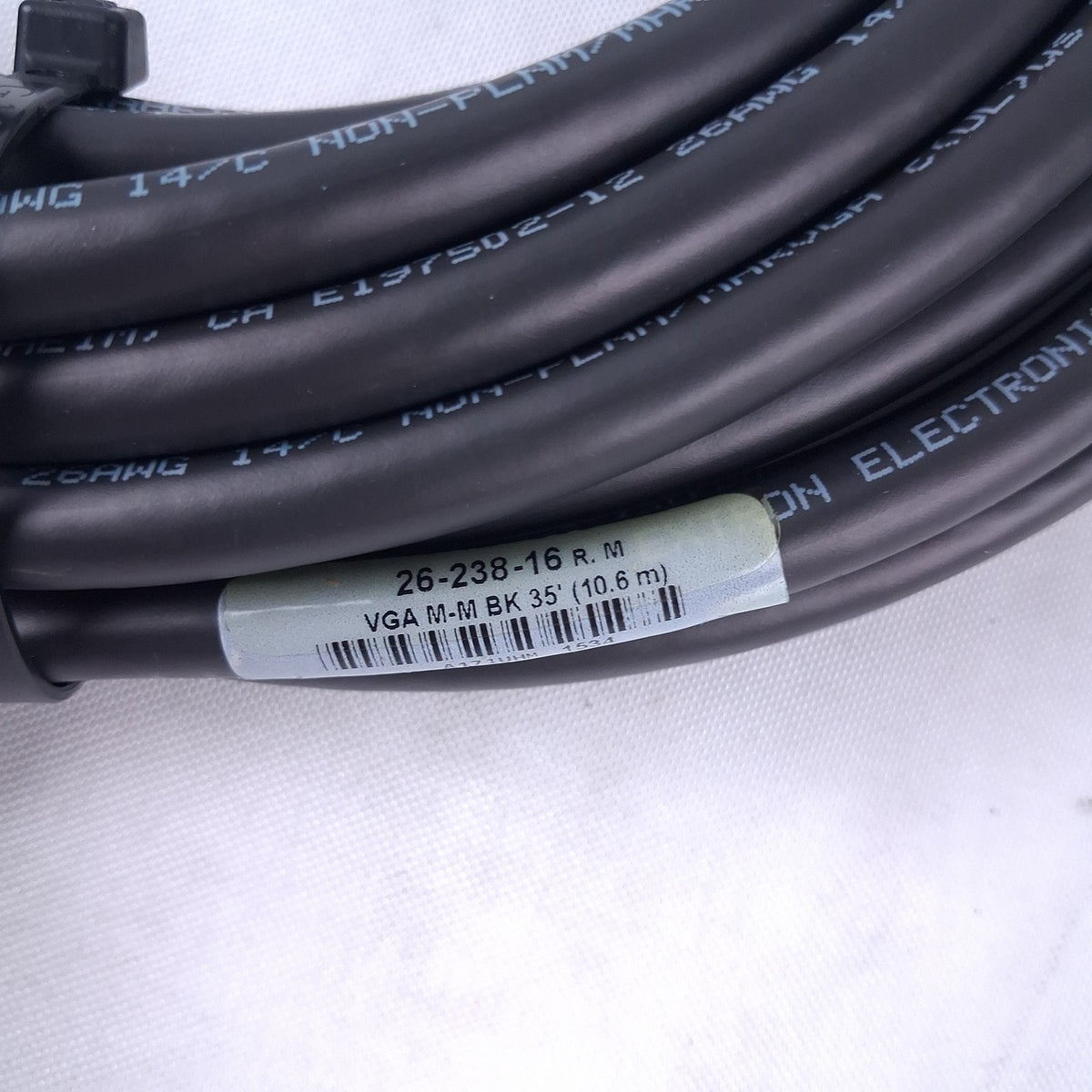 Extron 35ft VGA Cable Male to Male 10.6m Black 15Pin D-Sub Cable 26-238-16 Rev M