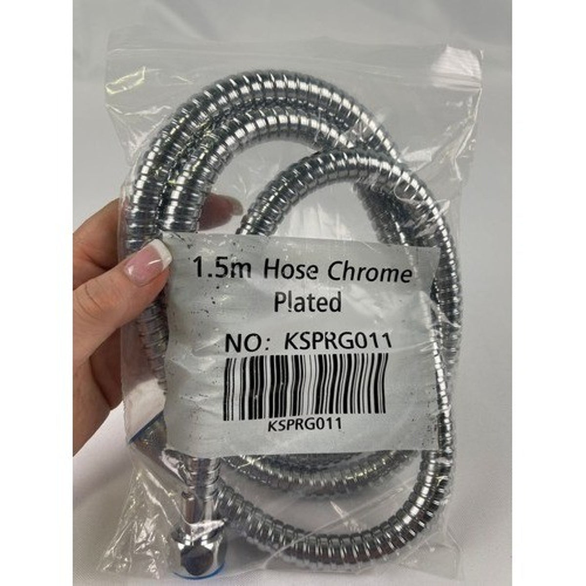 1.5m Chrome Plated Flexible Shower Hose KSPRG011 Bathroom Replacement