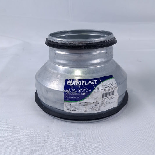 EUROPLAST Metal System Air Distribution Adapter RCL S150-100 Galvanized Steel