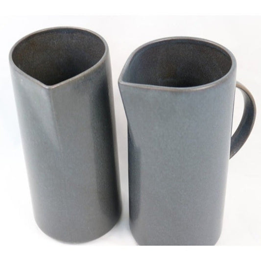 71oz Stoneware Pitcher Sterling Blue for Hot & Cold Beverages, 2-Pack