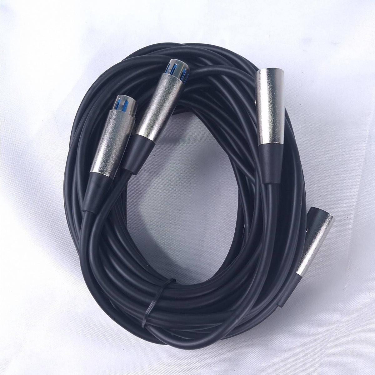 2X Seismic Audio 25' DMX Cable 3-Pin XLR Male Female Stage Lighting Wire SADMX25