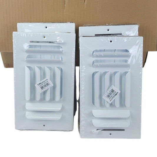 4-Pack TRUaire 403M White 8"x4" HVAC Air Register Grille Vent New 8x4 Inches