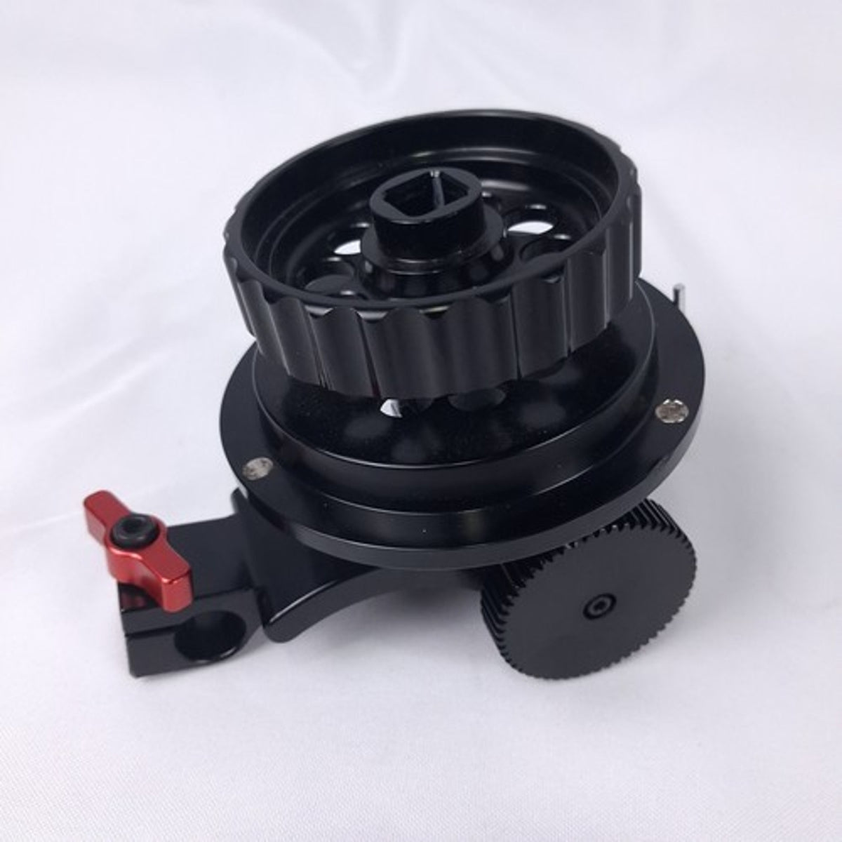 Geared Follow Focus Drive Arm 15mm Rod Clamp DSLR Camera Rig