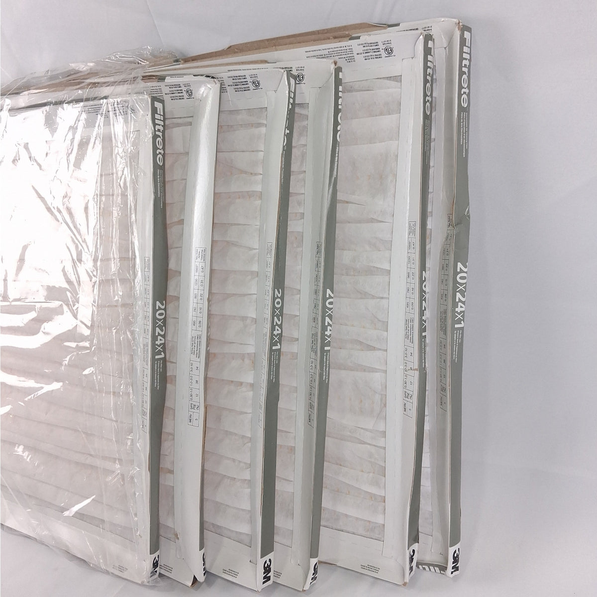 6-Pack Air Filter 20x24x1, MPR 300, MERV 5, Pleated 1-Inch Air Filters