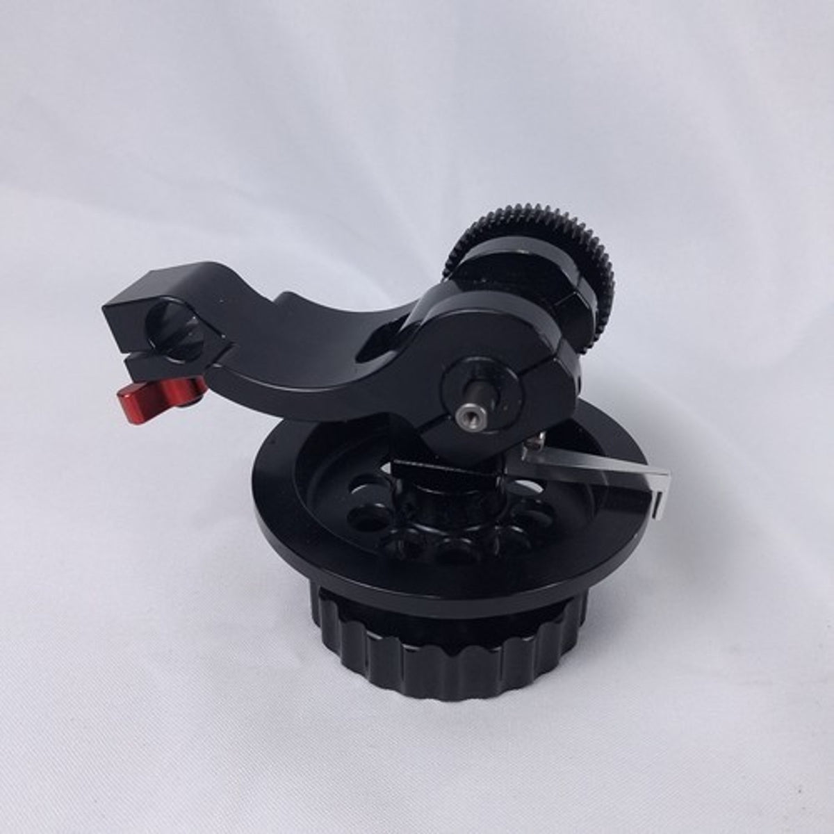 Geared Follow Focus Drive Arm 15mm Rod Clamp DSLR Camera Rig