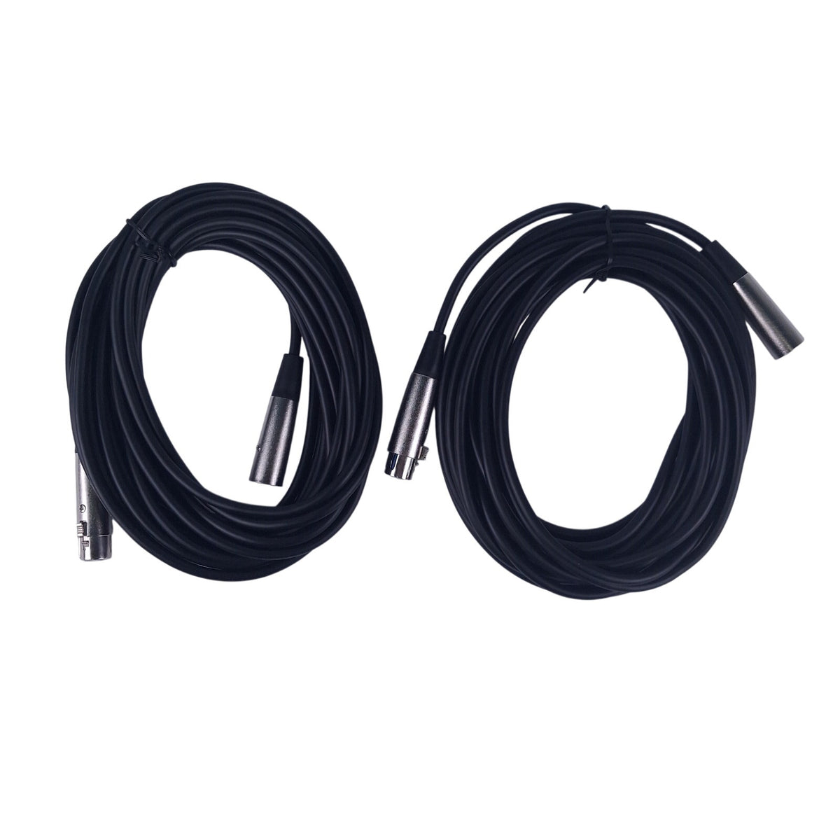 2X Seismic Audio 25' DMX Cable 3-Pin XLR Male Female Stage Lighting Wire SADMX25
