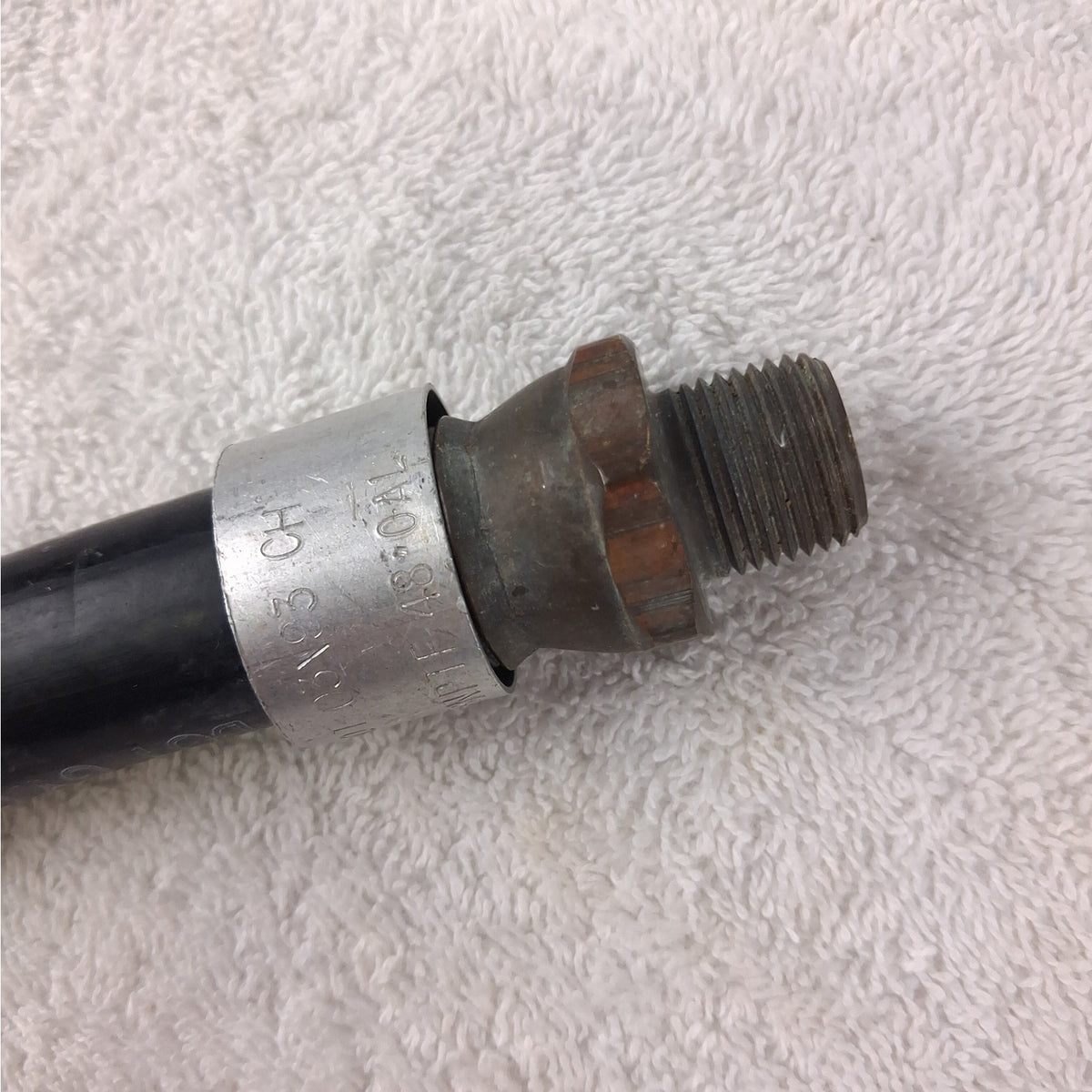 Continental 48" Air Brake Hose Assembly 3/8" M to 1/2" F - NPT SAE J1402 1/2" ID