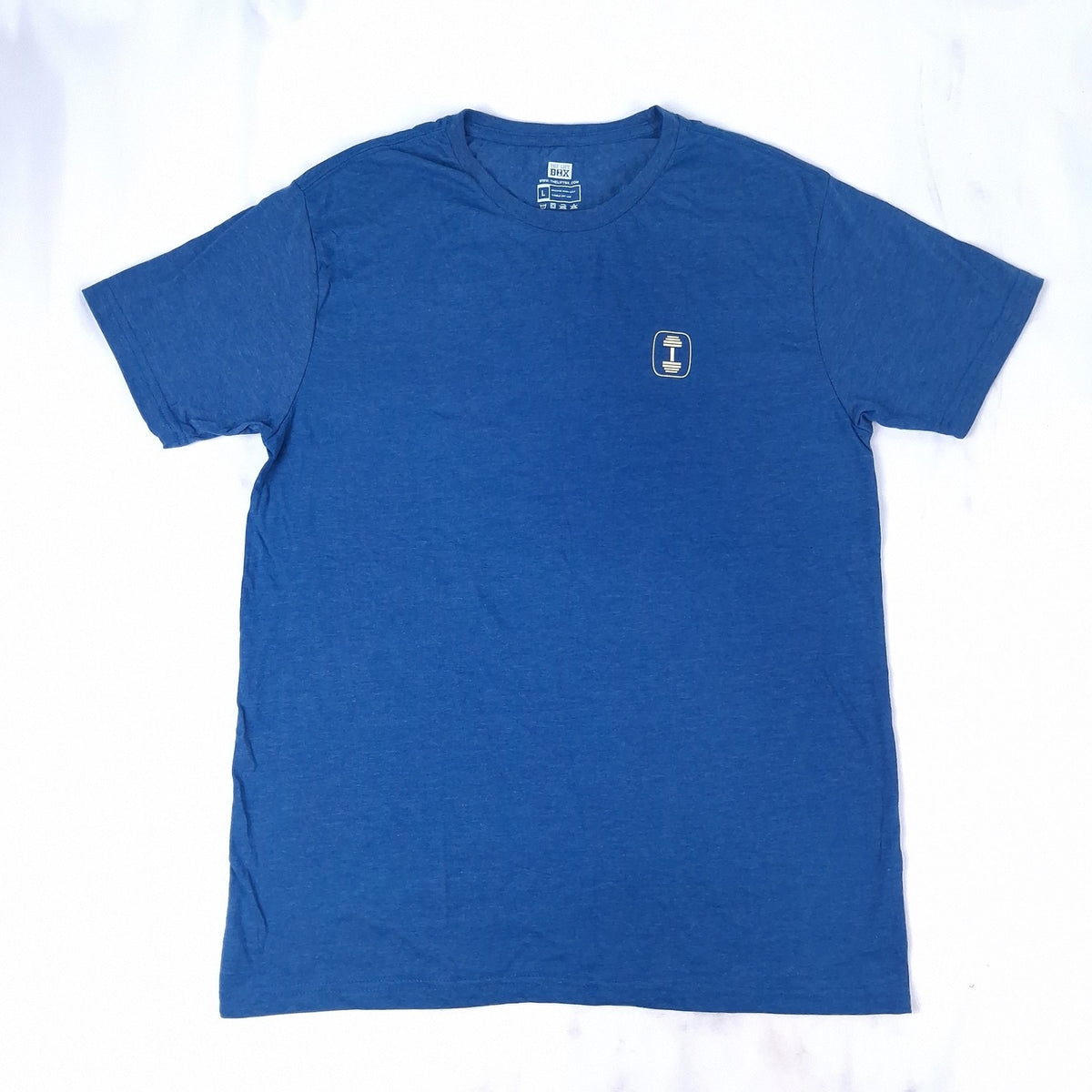 The Lift Box Plant The Seed Gym T-Shirt Blue L Fitness Workout Athletic Tee NWT