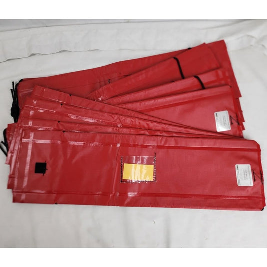 10-Pack Ramco PVCR 300 1-1/2" Econo-Gard Flange Safety Splash Shield Red PVC