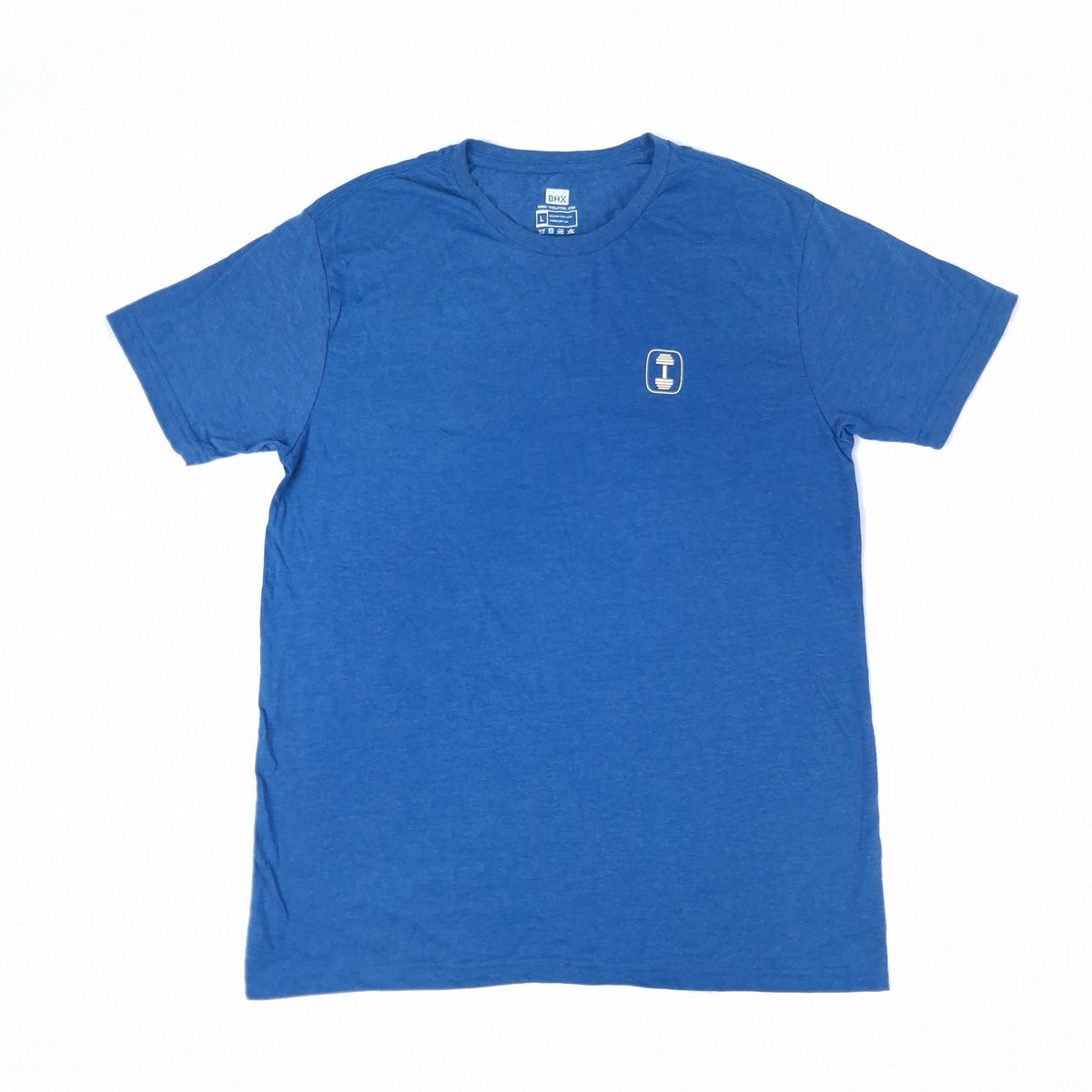 The Lift Box Plant The Seed Gym T-Shirt Blue L Fitness Workout Athletic Tee NWT