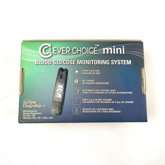 Clever Choice Mini Blood Glucose Meter Diabetic Test Kit Monitor