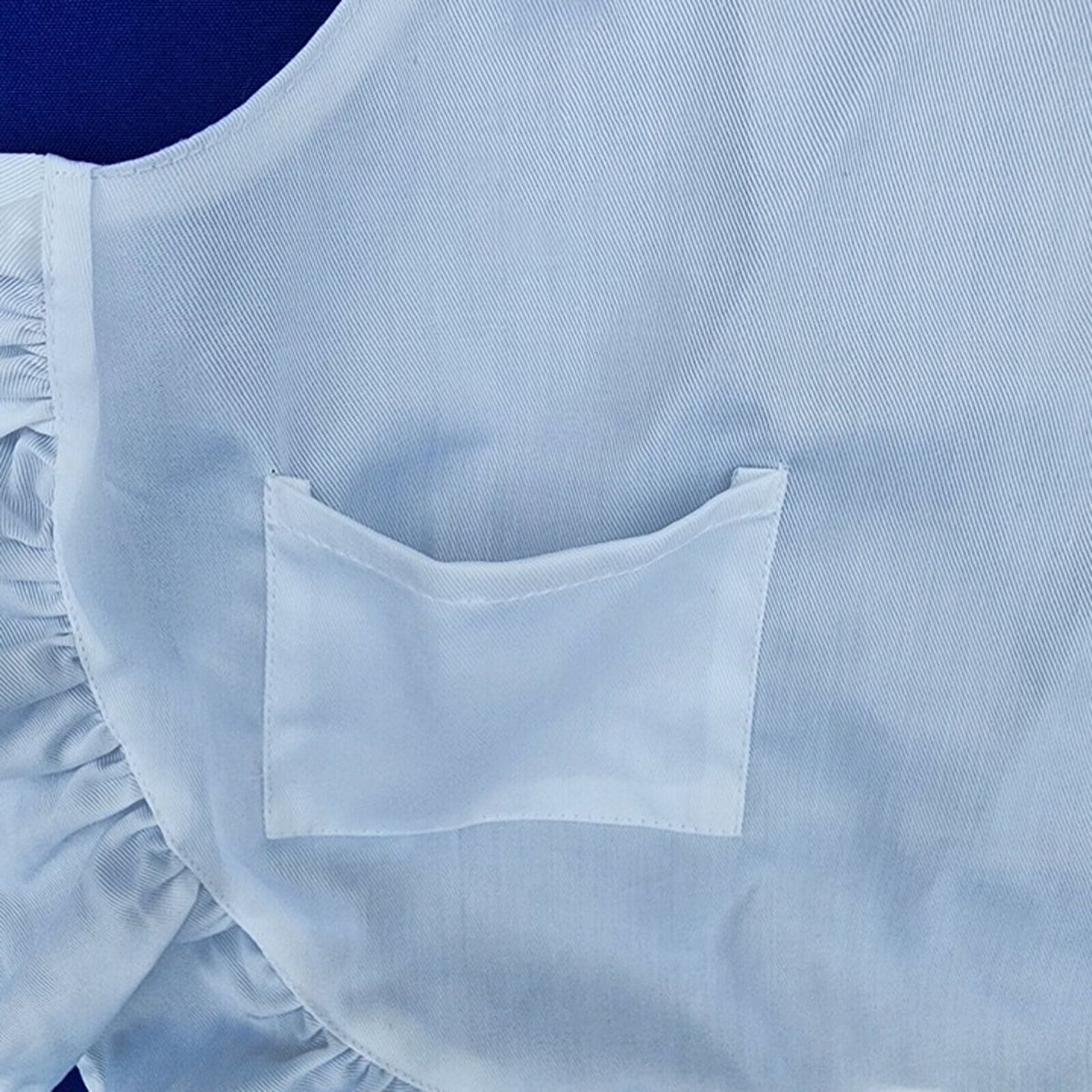 Girls Apron Paint Smock For Children Small Size Ages 8-12, White